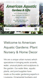 Mobile Screenshot of americanaquaticgardens.com